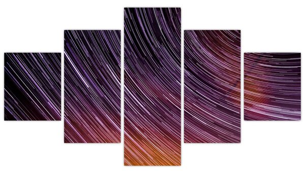 Obraz rozmytych gwiazd na niebie (125x70 cm)