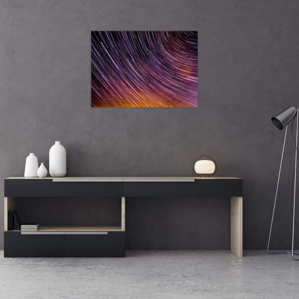 Obraz rozmytych gwiazd na niebie (70x50 cm)