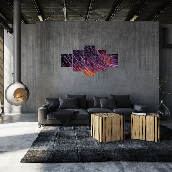 Obraz rozmytych gwiazd na niebie (125x70 cm)