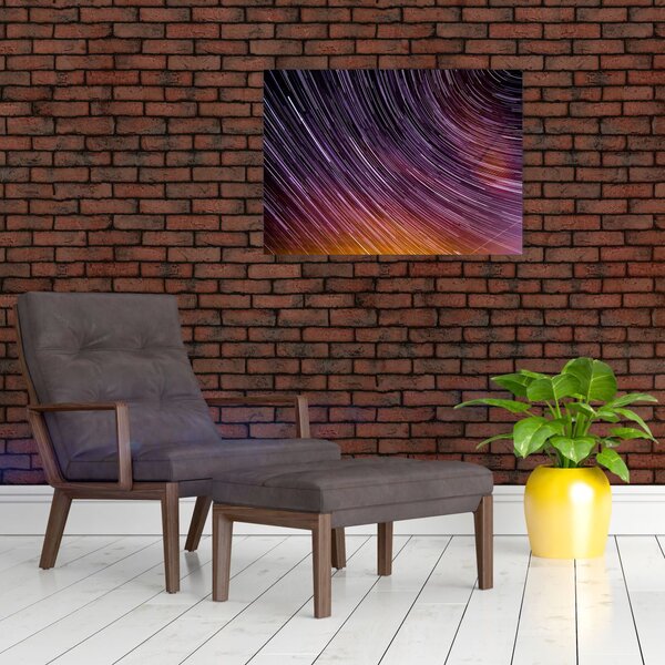 Obraz rozmytych gwiazd na niebie (70x50 cm)