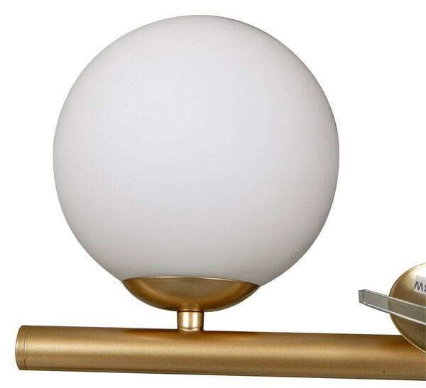 Lampa wisząca szklana Isandro Lucande, możliwość ściemniania, mosiężny / złoty, salon / jadalnia, szkło, design