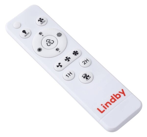 Wentylator sufitowy LED Teleo, Ø 58 cm, kolor drewna, CCT Teleo Lindby, możliwość ściemniania, jasne drewno, salon / jadalnia, tworzywo sztuczne, nowoczesny