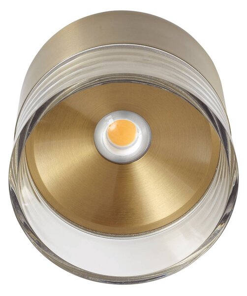 Lampa sufitowa LED Dalila Lindby, mosiężny / złoty, salon / jadalnia, aluminium, nowoczesny