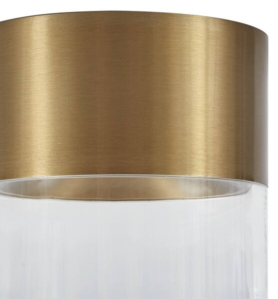Lampa sufitowa LED Dalila Lindby, mosiężny / złoty, salon / jadalnia, aluminium, nowoczesny