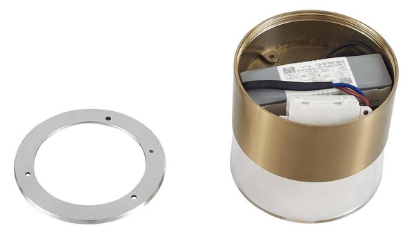 Lampa sufitowa LED Dalila Lindby, mosiężny / złoty, salon / jadalnia, aluminium, nowoczesny