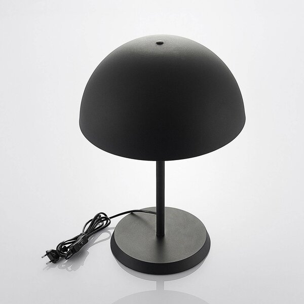 Lampa stołowa Idalene Lindby, czarny, salon / jadalnia, metal, nowoczesny