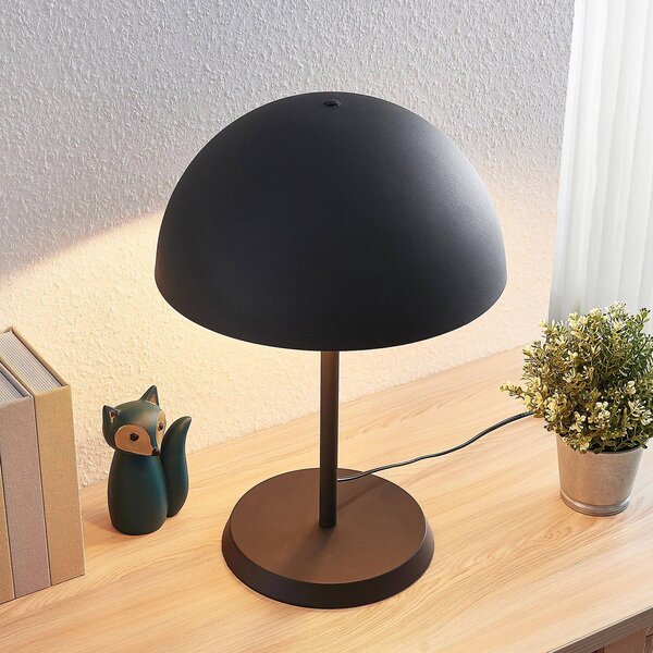 Lampa stołowa Idalene Lindby, czarny, salon / jadalnia, metal, nowoczesny