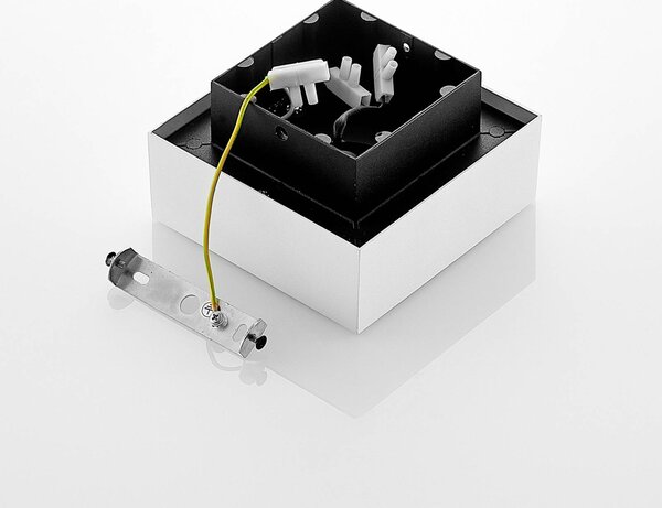 Reflektor Arcchio Vince, 14 x cm, biały/czarny, GU10 VINCE Arcchio, możliwość ściemniania, biały / opal, przedpokój, aluminium, nowoczesny