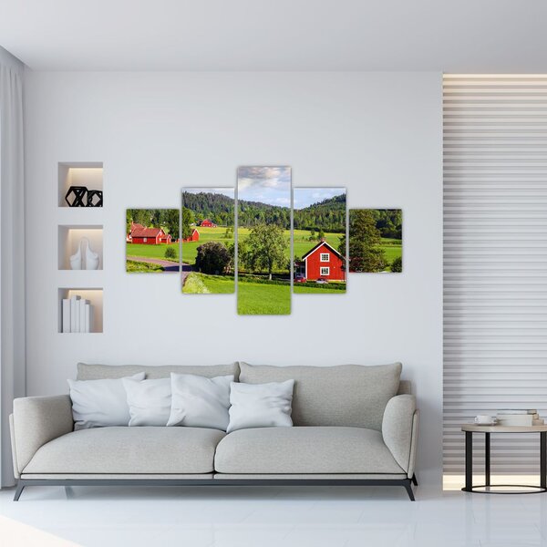 Obraz wsi (125x70 cm)