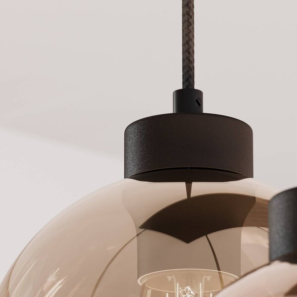 Lampa wisząca szklana Cubus TK Lighting, możliwość ściemniania, przezroczysty / transparentny, salon / jadalnia, szkło, nowoczesny