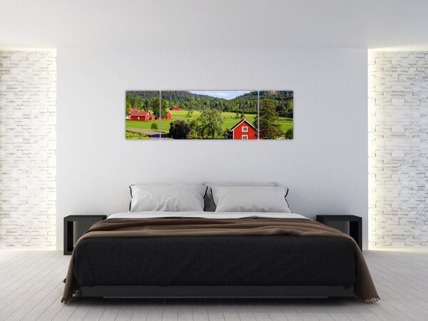 Obraz wsi (170x50 cm)