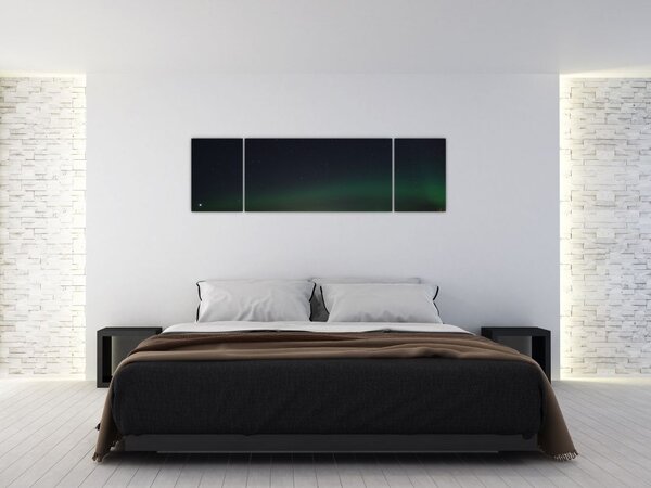 Obraz zorzy polarnej (170x50 cm)
