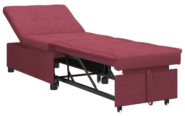 Nowoczesna rozkÅadana sofa w kolorze czerwonego wina