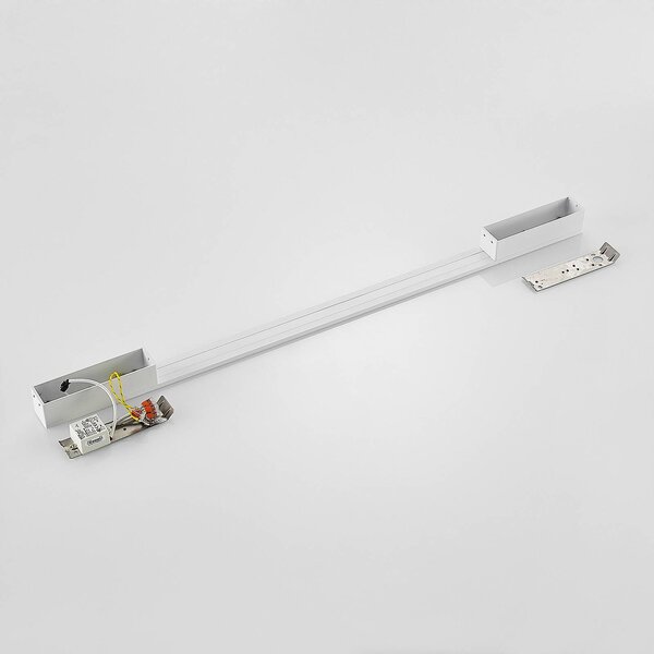 Kinkiet LED Ivano Arcchio, biały / opal, przedpokój, aluminium, nowoczesny