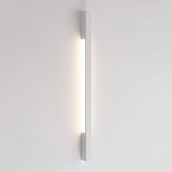 Kinkiet LED Ivano Arcchio, biały / opal, przedpokój, aluminium, nowoczesny