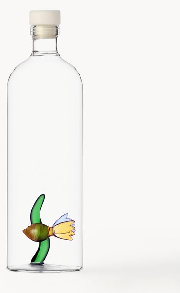 Ręcznie wykonana karafka ze szkła borokrzemowego Fish, 1,1 L
