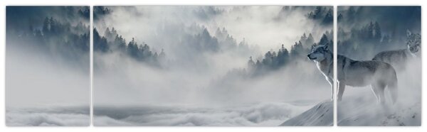 Obraz wilków (170x50 cm)