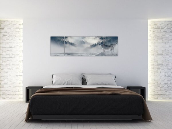 Obraz wilków (170x50 cm)