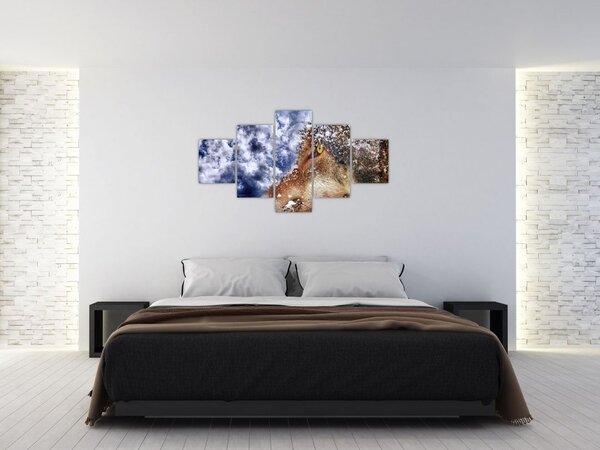 Obraz wilka (125x70 cm)