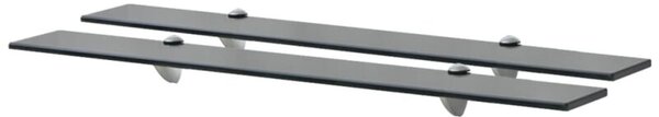 Półki szklane, 2 szt., 80 x 10 cm, 8 mm