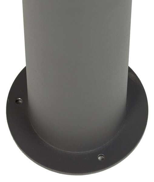 Lampa zewnętrzna Lucande Dunia, antracyt, metal, wysokość 220 cm Dunia Lucande, możliwość ściemniania, czarny, aluminium, nowoczesny