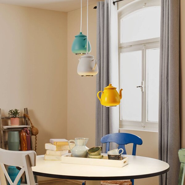 Lampa wisząca Jasse Argon, możliwość ściemniania, salon / jadalnia, metal, nowoczesny