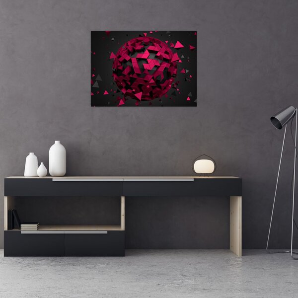 Obraz abstrakcji 3D (70x50 cm)