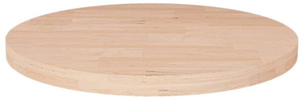 Okrągły blat do stolika, Ø30x2,5 cm, surowe drewno dębowe