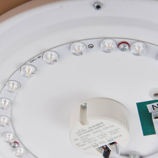 Lampa sufitowa LED Florie Lindby, kremowy / amber, salon / jadalnia, tworzywo sztuczne, nowoczesny