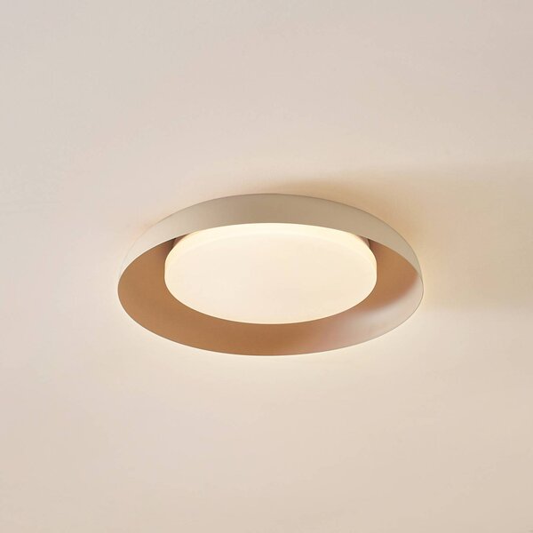 Lampa sufitowa LED Florie Lindby, kremowy / amber, salon / jadalnia, tworzywo sztuczne, nowoczesny