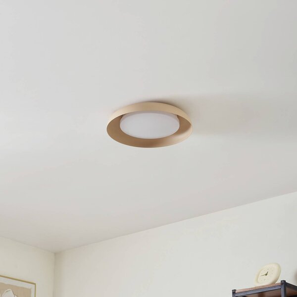 Lampa sufitowa LED Florie Lindby, kremowy / amber, salon / jadalnia, tworzywo sztuczne, nowoczesny