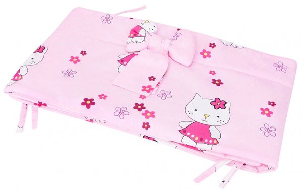 Ochraniacz na szczebelki 180x35 do łóżeczka Obleczenie wiązany Bawełna - Hello Kitty