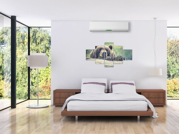 Obraz niedźwiedzia (125x70 cm)