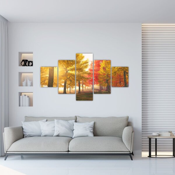 Obraz jesiennych drzew (125x70 cm)