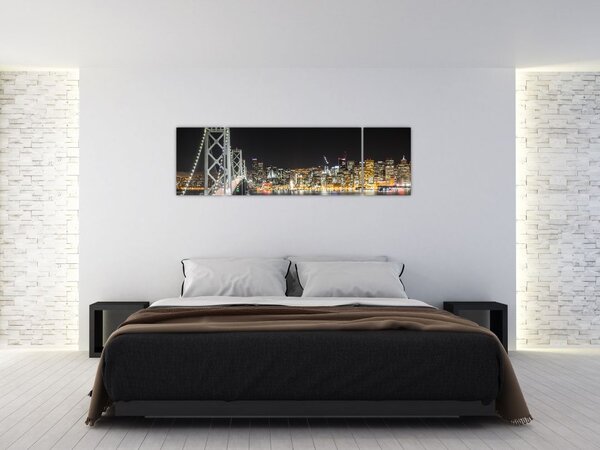 Obraz Brooklyn Bridges i Nowego Jorku (170x50 cm)