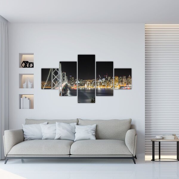 Obraz Brooklyn Bridges i Nowego Jorku (125x70 cm)