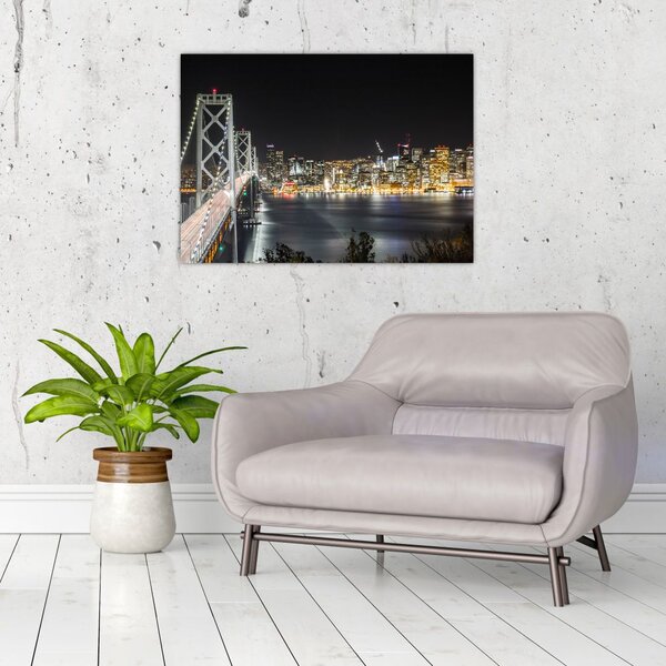 Obraz Brooklyn Bridges i Nowego Jorku (70x50 cm)