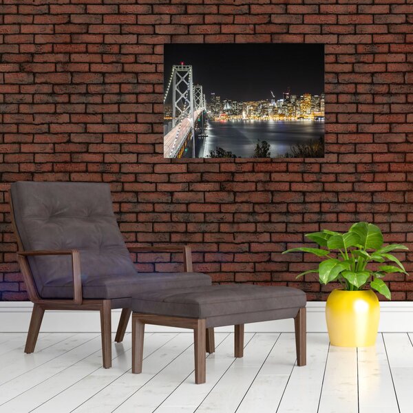 Obraz Brooklyn Bridges i Nowego Jorku (70x50 cm)