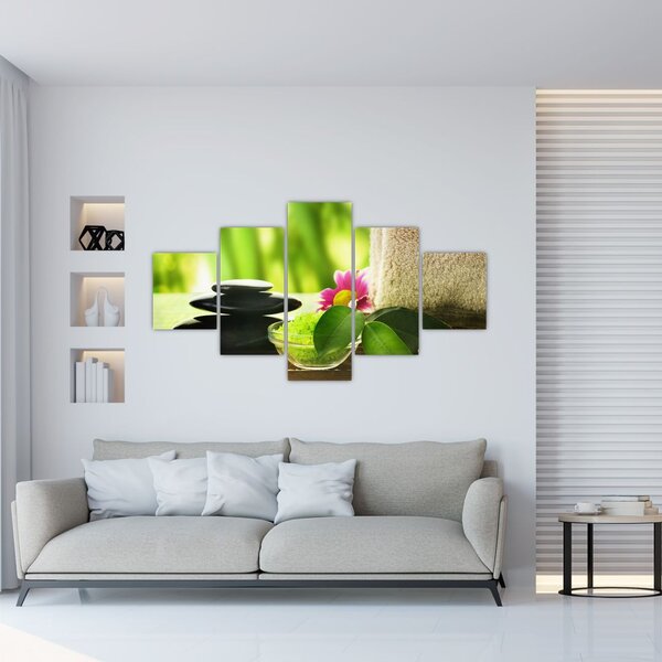 Obraz narzędzi do masażu (125x70 cm)