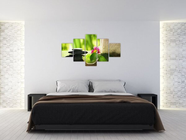 Obraz narzędzi do masażu (125x70 cm)