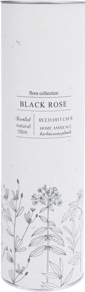 Dyfuzor zapachowy Flora Collection, Black Rose, 100 ml, 6 x 9,5 cm