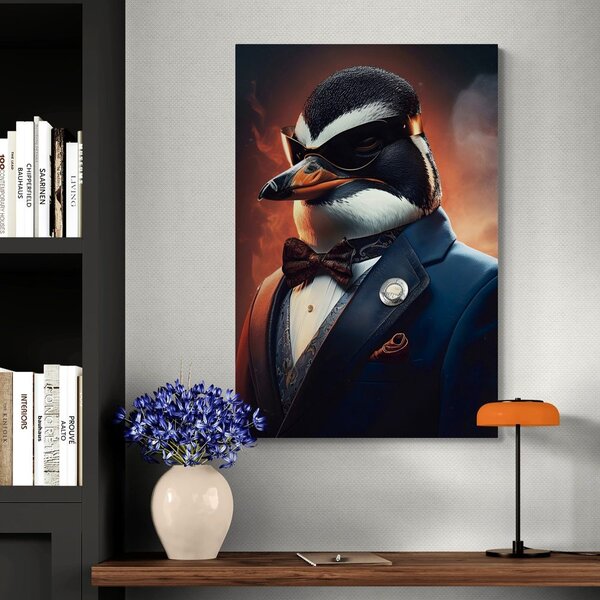 Obrazy zwierzęcy gangster pingwin