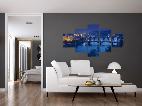 Obraz praskich mostów (125x70 cm)