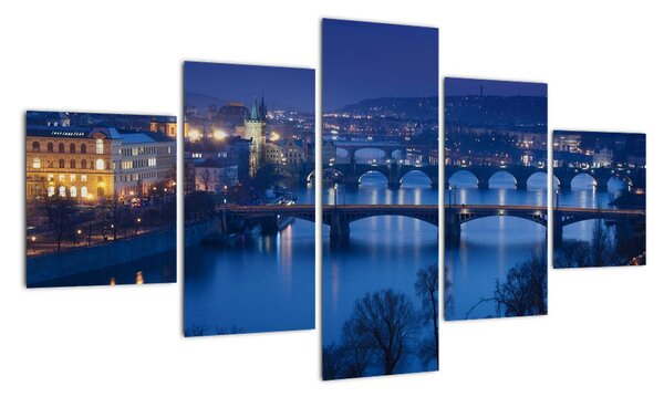 Obraz praskich mostów (125x70 cm)