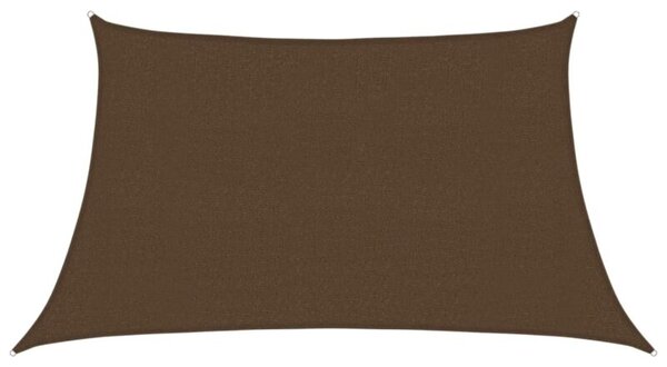 Żagiel przeciwsłoneczny, 160 g/m², brązowy, 3/4x2 m, hdpe