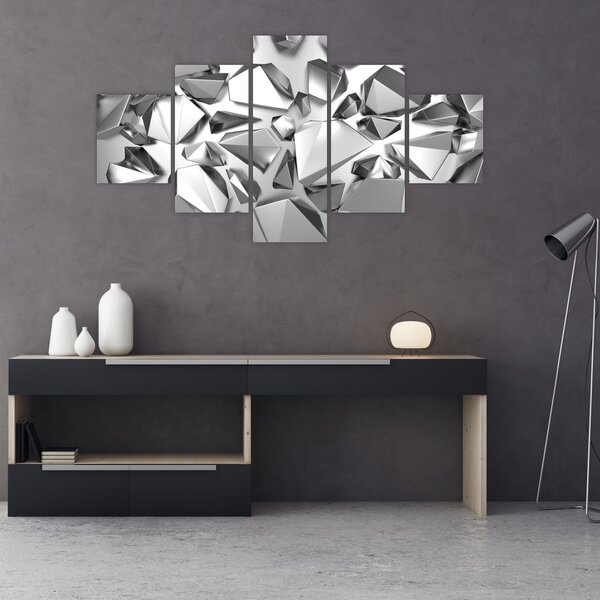 Obraz abstrakcji 3D (125x70 cm)