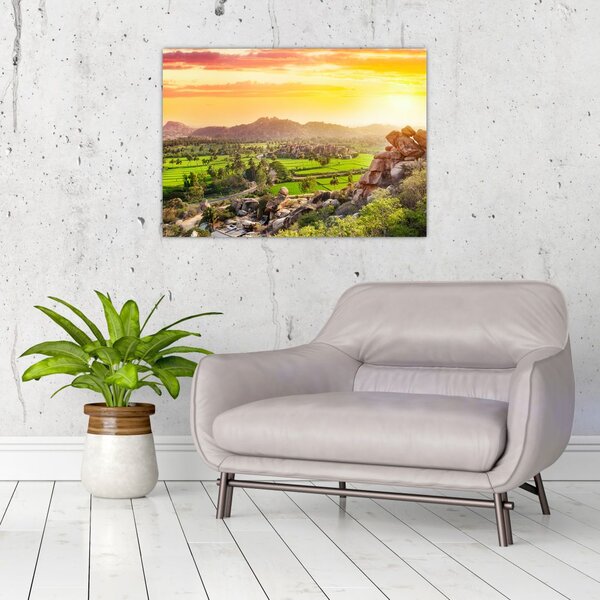 Obraz doliny Hampi w Indiach (70x50 cm)