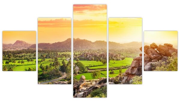 Obraz doliny Hampi w Indiach (125x70 cm)