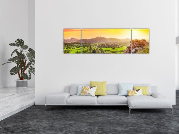 Obraz doliny Hampi w Indiach (170x50 cm)