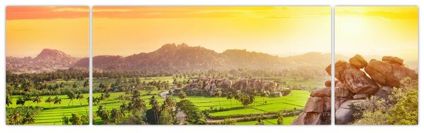 Obraz doliny Hampi w Indiach (170x50 cm)